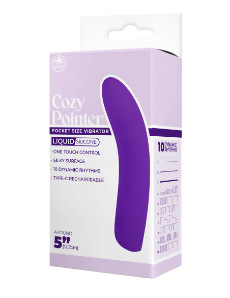 NMC 5 INCH SILICONE 10 FUNCTION VIBRATOR PURPLE